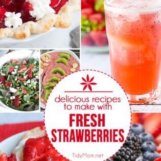 Delicious recipes to make with FRESH STRAWBERRIES at TidyMom.net