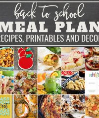 Find crafts, printables, recipes and more for a Back to School Meal Plan at TidyMom.net