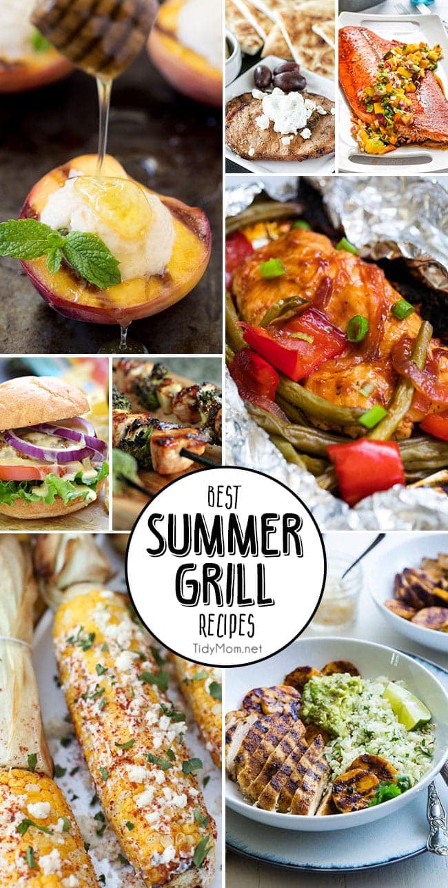 8 Best Summer Grill Recipes you must make!! Get all the recipes at TidyMom.net