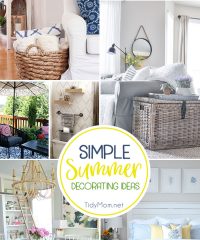 Simple Summer Decorating Ideas for your home.