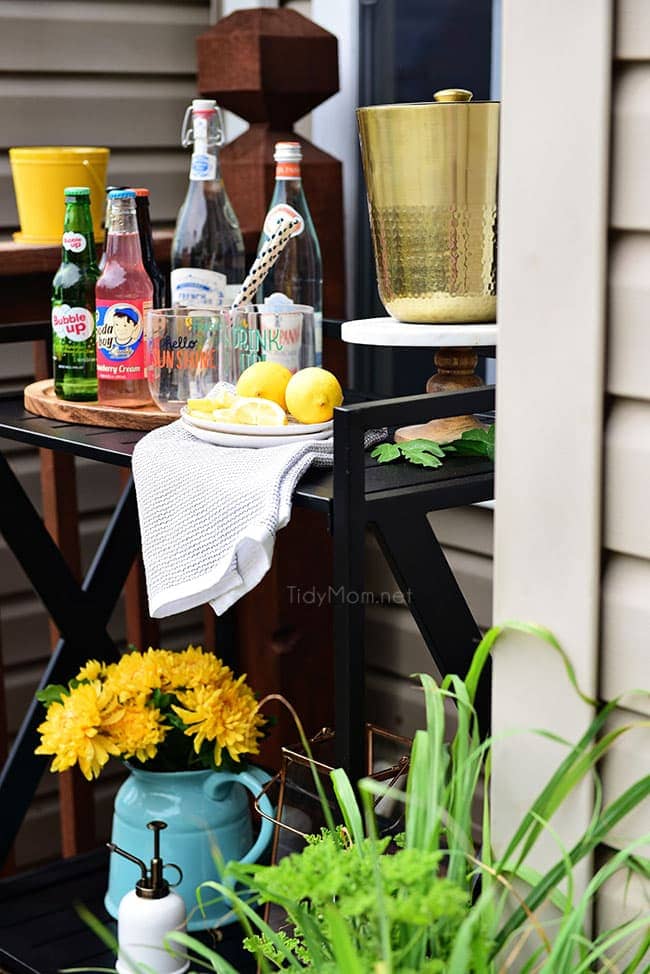 Learn How to Decorate a Small Deck or Patio at TidyMom.net