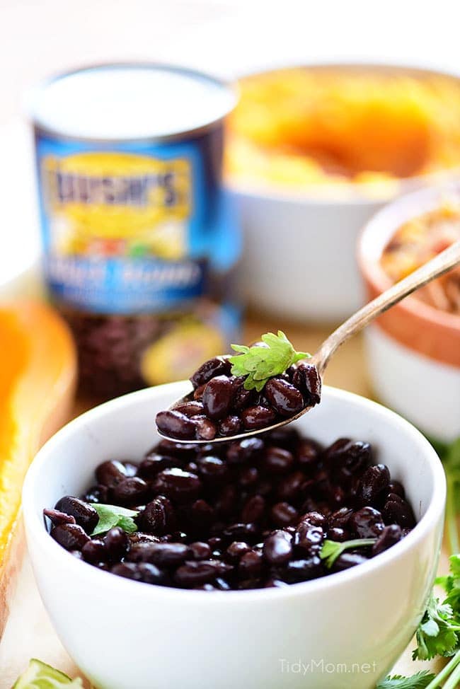 Bush’s Black Beans for Southwest Black Bean Stuffed Butternut Squash