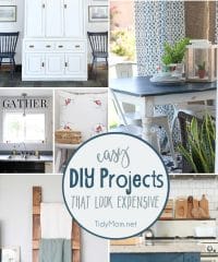 Easy DIY projects that look expensive at TidyMom.net