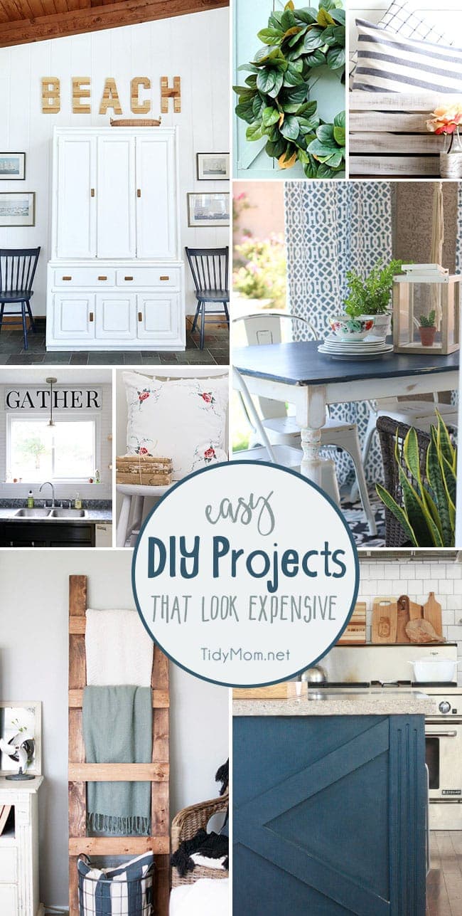 Easy DIY projects that look expensive at TidyMom.net