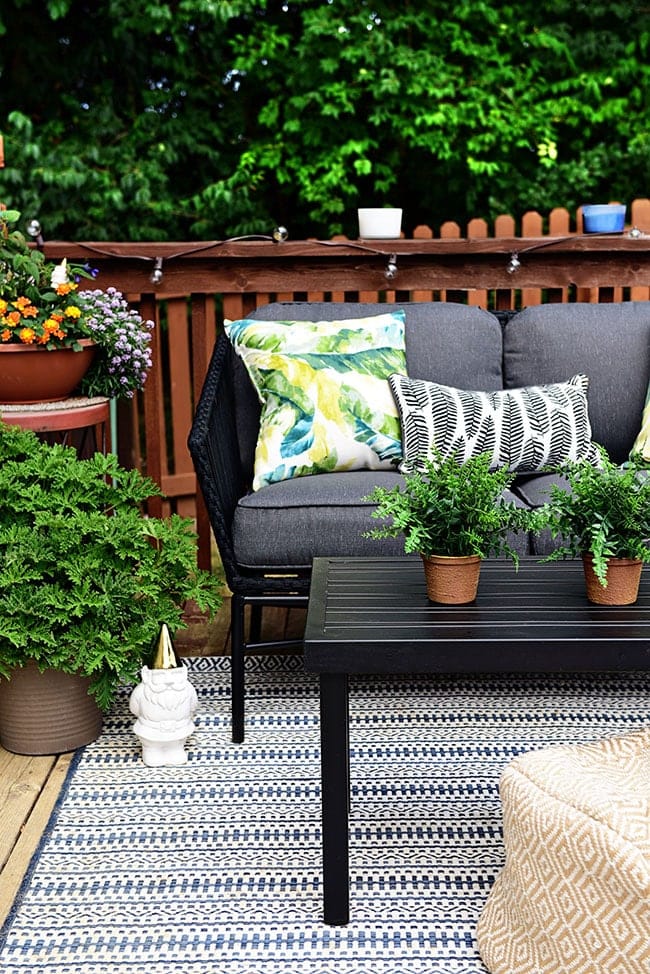 Learn How to Decorate a Small Deck or Patio at TidyMom.net