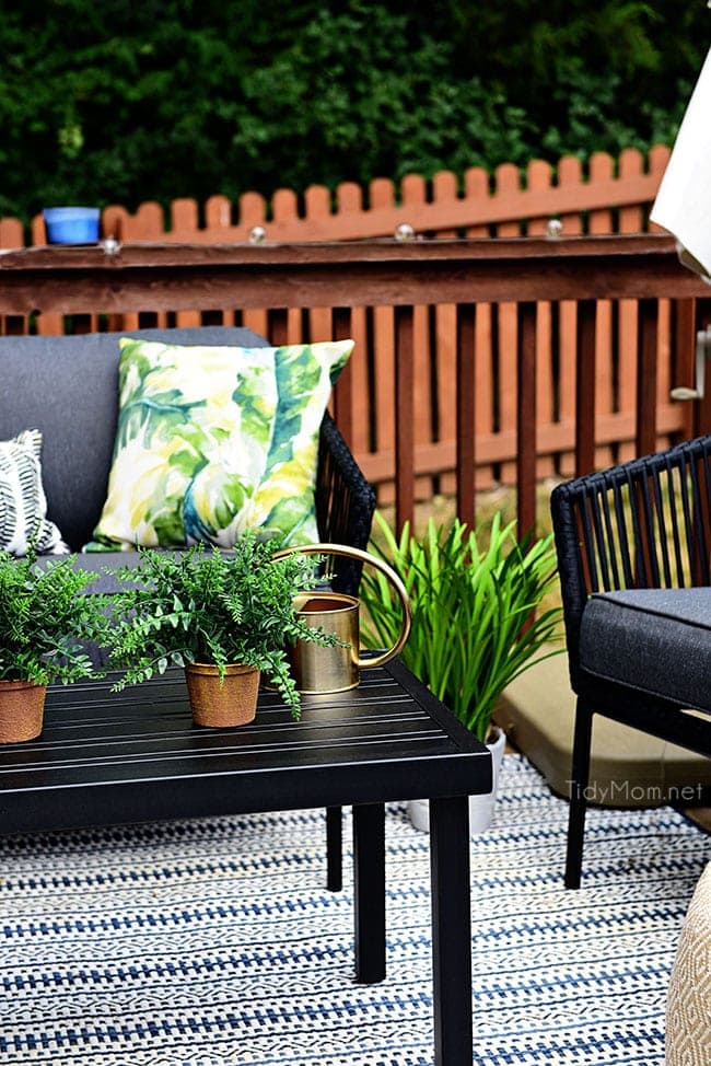 Learn How to Decorate a Small Deck or Patio at TidyMom.net