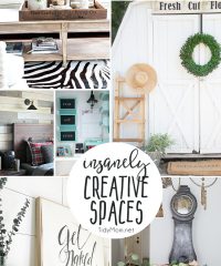 Insanely creative spaces for your home. From the bathroom and laundry room, to living room and a she shed, find inspiration to decorate your own home! Find all of the insanely creative spaces at TidyMom.net