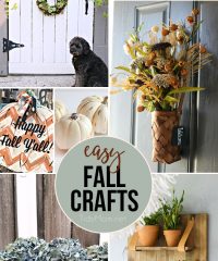 Easy Fall Crafts anyone can make!! All the details at TidyMom.net
