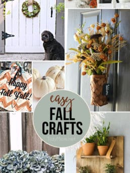 Easy Fall Crafts anyone can make!! All the details at TidyMom.net