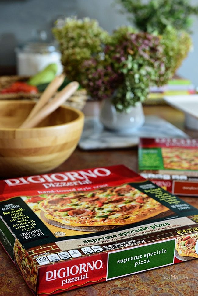 Fall Entertaining with DiGiorno pizzeria! pizza photo