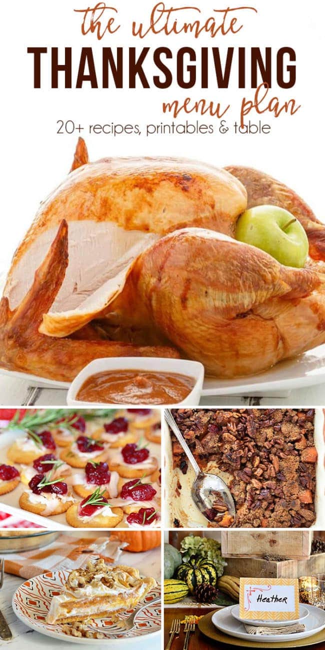 The Ultimate Thanksgiving Menu Plan | TidyMom®