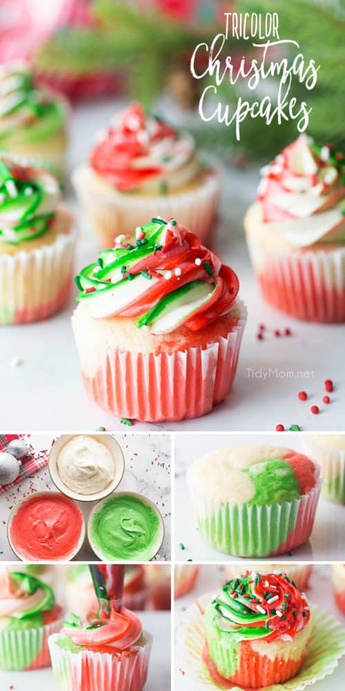 Very Merry Marble Christmas Cupcakes {VIDEO} - TidyMom®