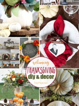 Welcoming DIY Thanksgiving Decor from wreaths to tablescapes and more! At TidyMom.net
