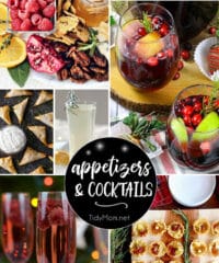 The holidays are filled with parties, and nothing makes a holiday party more memorable than delicious food and drinks! I've got you covered with the best Easy Party Appetizers and Cocktails recipes your guests will love. All you need is a festive playlist and some pretty napkins to get your entertaining on. Get all the recipes at TidyMom.net