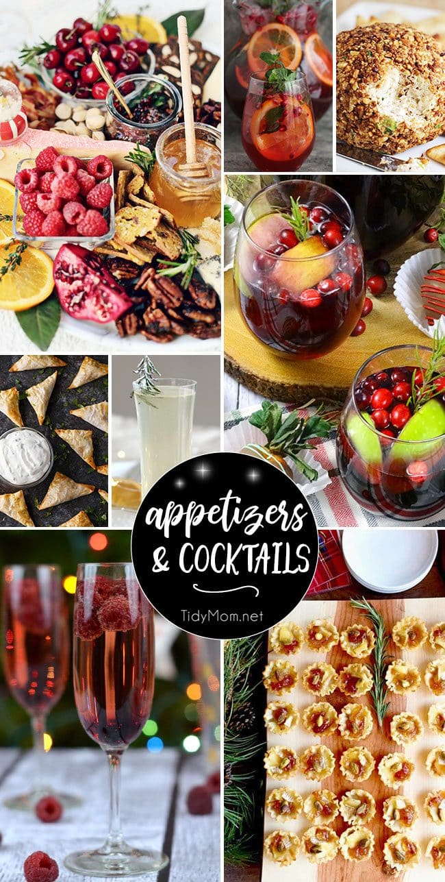 The holidays are filled with parties, and nothing makes a holiday party more memorable than delicious food and drinks! I've got you covered with the best Easy Party Appetizers and Cocktails recipes your guests will love. All you need is a festive playlist and some pretty napkins to get your entertaining on. Get all the recipes at TidyMom.net