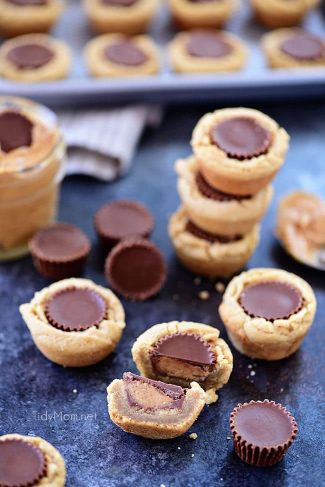 f you like Reese’s Peanut Butter Cups, you’re going to LOVE these Peanut Butter Cup Cookies. They are super easy to make, if you follow a few tips I’m sharing. Get the cookie cups recipe and tips at TidyMom.net