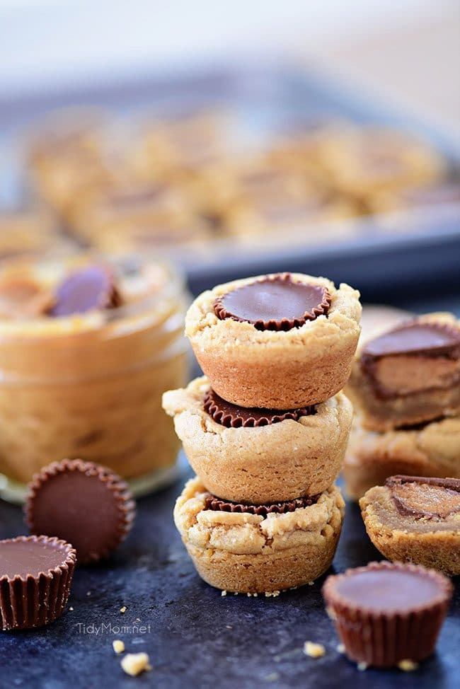 f you like Reese’s Peanut Butter Cups, you’re going to LOVE these Peanut Butter Cup Cookies. They are super easy to make, if you follow a few tips I’m sharing. Get the cookie cups recipe and tips at TidyMom.net