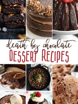 Death by chocolate dessert recipes you must make! Each one is a show-stopper perfect for any occasion! Get all the recipes and details at TidyMom.net