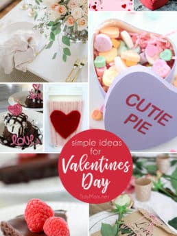 Simple Ideas for Valentines Day, from desserts and crafts to flower arrangements and table settings! Get all the details at TidyMom.net