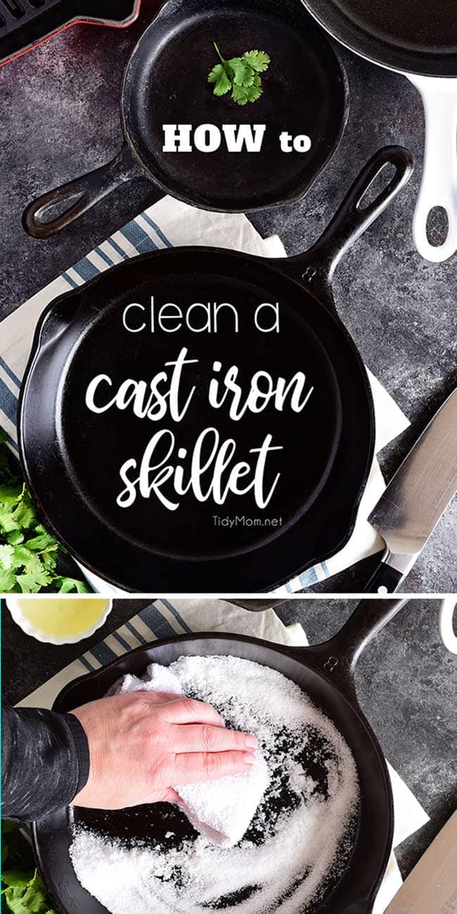 How To Clean A Cast Iron Skillet and Have It For A Lifetime TidyMom®