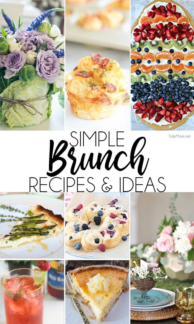 Simple brunch recipes and ideas for spring!