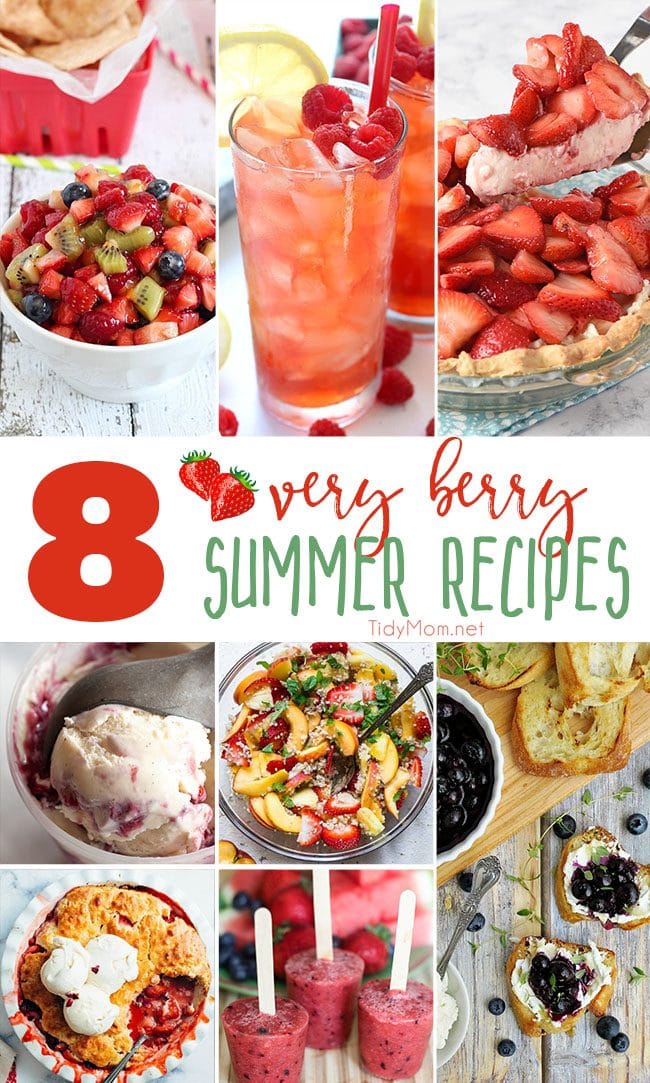 It’s berry season at the farmers market. If you’re anything like me, you end up leaving with way too many berries and not enough berry recipes. This week I have all your problems solved with very berry summer recipes perfect for any occasion.