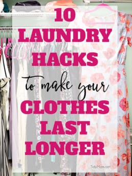 10 laundry hacks to make your clothes last longer, and look better. You’ll learn everything about how to properly wash and take care of your clothes.