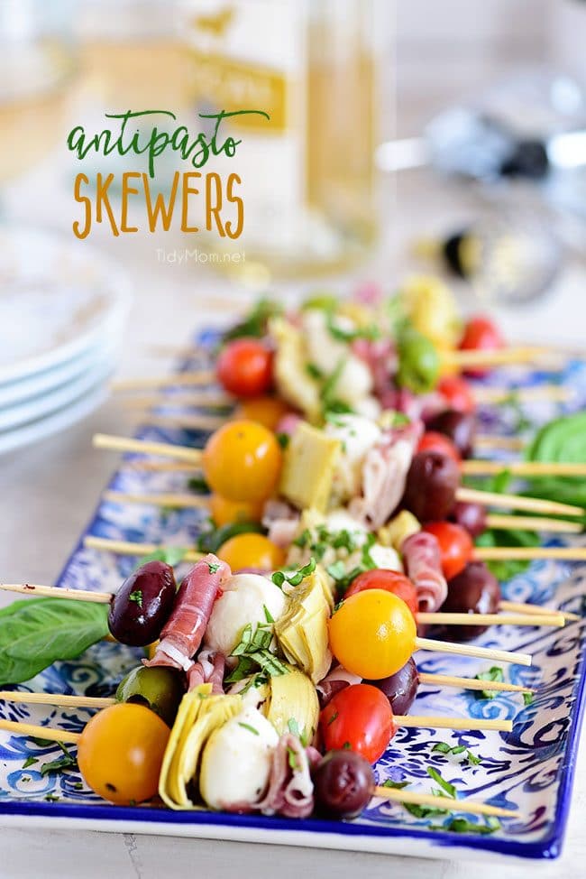 Antipasto Skewers Easy Party Appetizer TidyMom 