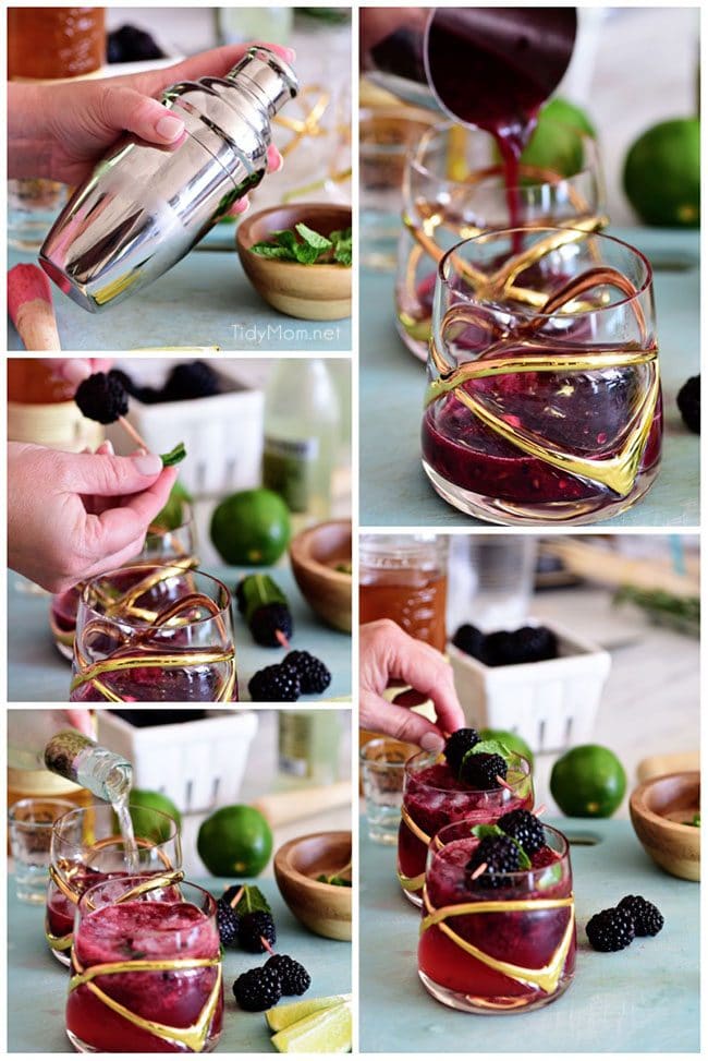 How to make a Blackberry Dark and Stormy cocktail
