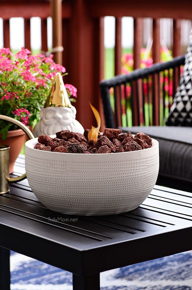 Diy Tabletop Fire Bowl Tidymom, Best Fire Pit For Balcony