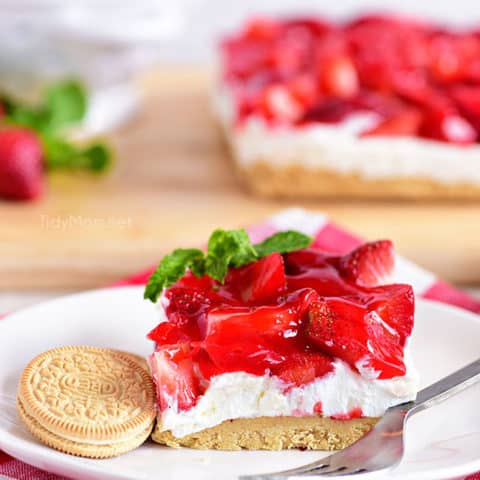 Strawberries and Cream Magic Bars