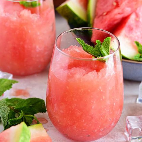 Take your bottle of Riesling to the next level with this recipe for a Watermelon Grapefruit Wine Slush. It's the backyard BBQ drink of the summer. Print full recipe at TidyMom.net
