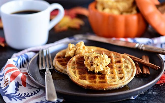 Pumpkin Spice Butter Spread has all your favorite fall spices whipped into a creamy fluffy spread for bread, waffles, pancakes and more. It has all your favorite fall spices + honey whipped into a creamy fluffy spread for bread, waffles, pancakes and more.