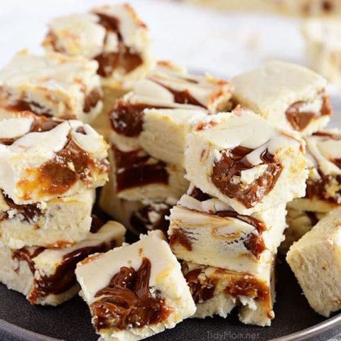 plate of boozed up Baileys Fudge