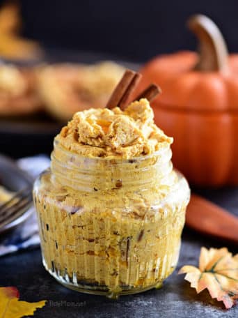 Pumpkin Spice Butter Spread has all your favorite fall spices + honey whipped into a creamy fluffy spread for bread, waffles, pancakes and more.