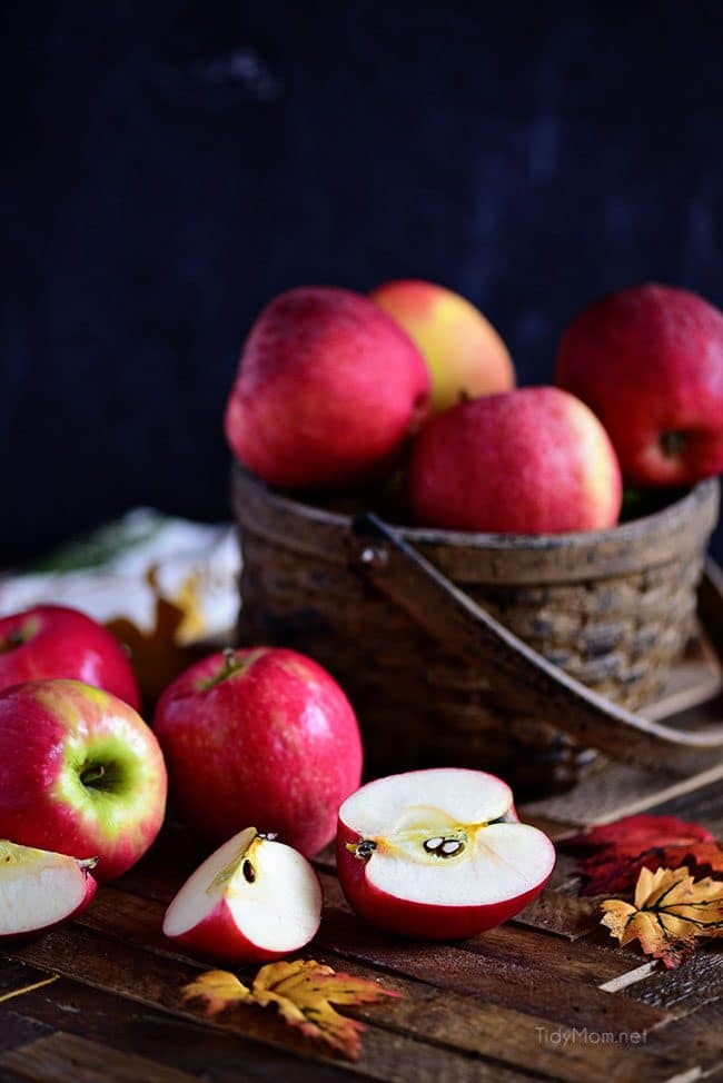 apples in basket