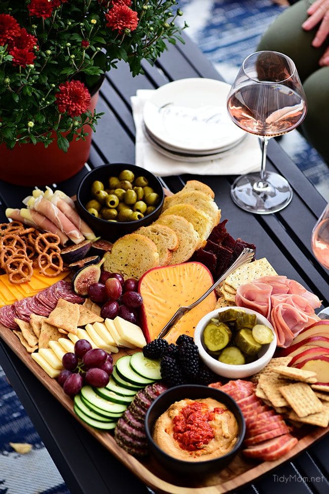 Festive Fall Charcuterie and Cheese Board, Simple Meat and Cheese Platter