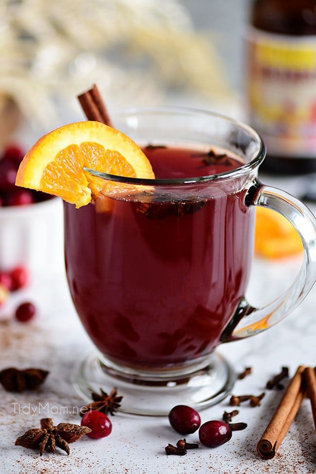 warm spicy Cranberry Mulled Ale
