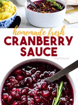 Fresh Cranberry Sauce collage image
