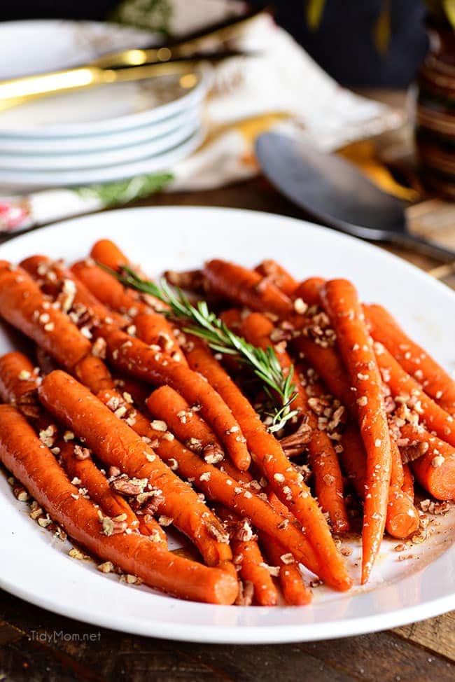 Pecan Pie Glazed Carrots - TidyMom®