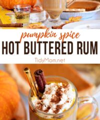 Pumpkin Spice Hot Buttered Rum photo collage