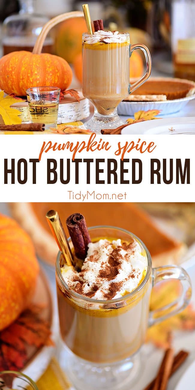 Pumpkin Spice Hot Buttered Rum photo collage