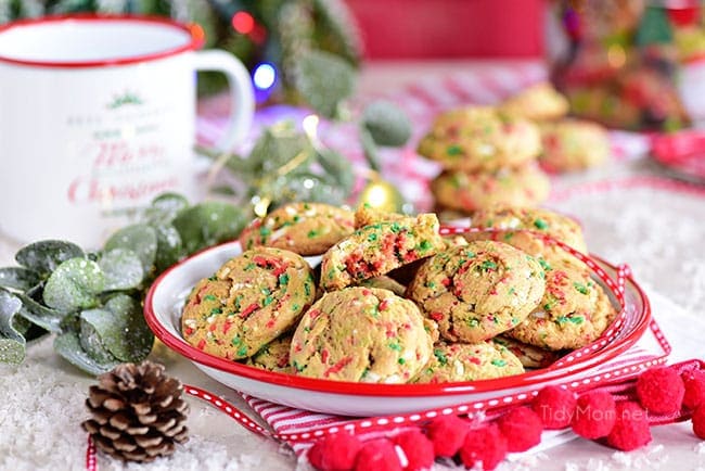 Soft-Baked Christmas Sprinkle Cookies VIDEO | TidyMom®