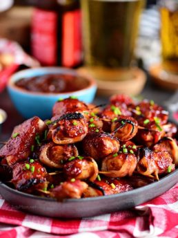 Sweet Heat BBQ Bacon Wrapped Chicken Bites
