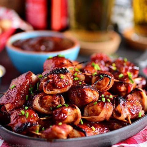 Sweet Heat BBQ Bacon Wrapped Chicken Bites