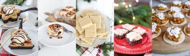 Christmas treats collage image