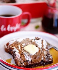 Gingerbread French Toast with syrup
