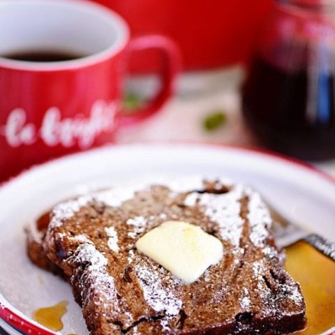 Gingerbread French Toast with syrup