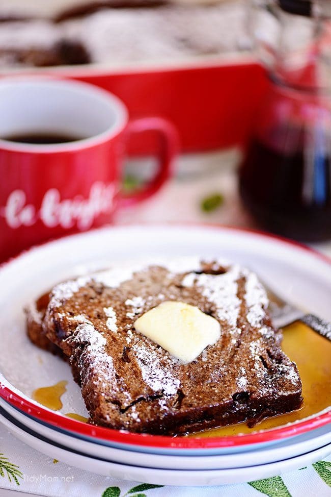 Gingerbread French Toast with syrup