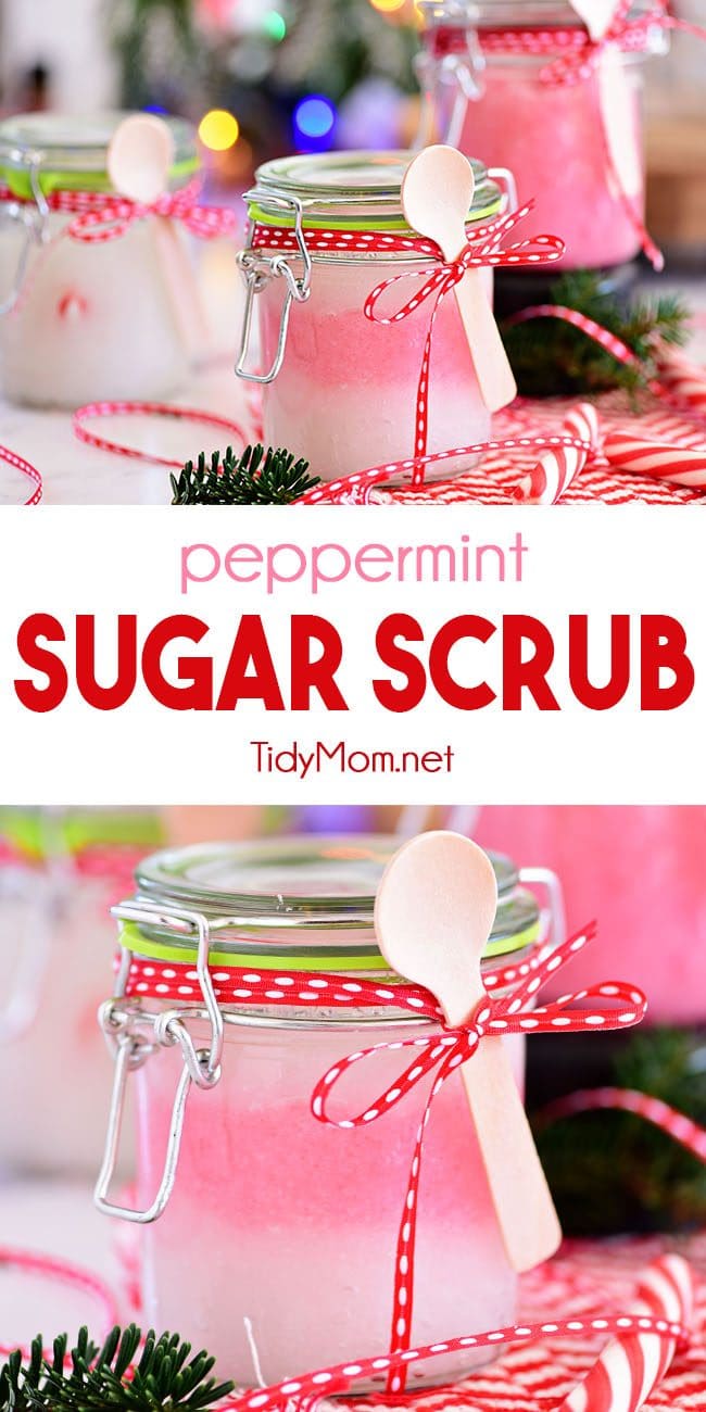 Peppermint Sugar Scrub photo collage